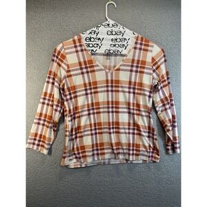It's‎  women's long sleeve tunic top 3X Plaid